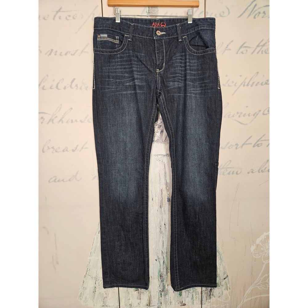 Cinch Ada Jeans 32/13 XL Dark Wash Relaxed Straight Leg Western Denim MJ80452072